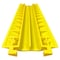 Electriduct Cable Ramp, 1-1/2 in H, 37-1/4 in L, 11 in W, 2 Channel, PVC, Yellow DO-EZ-RUNNER-2CH-YL - alternate 2